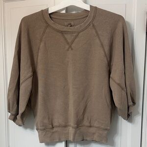 Aerie Tan Sweatshirt -Size Small